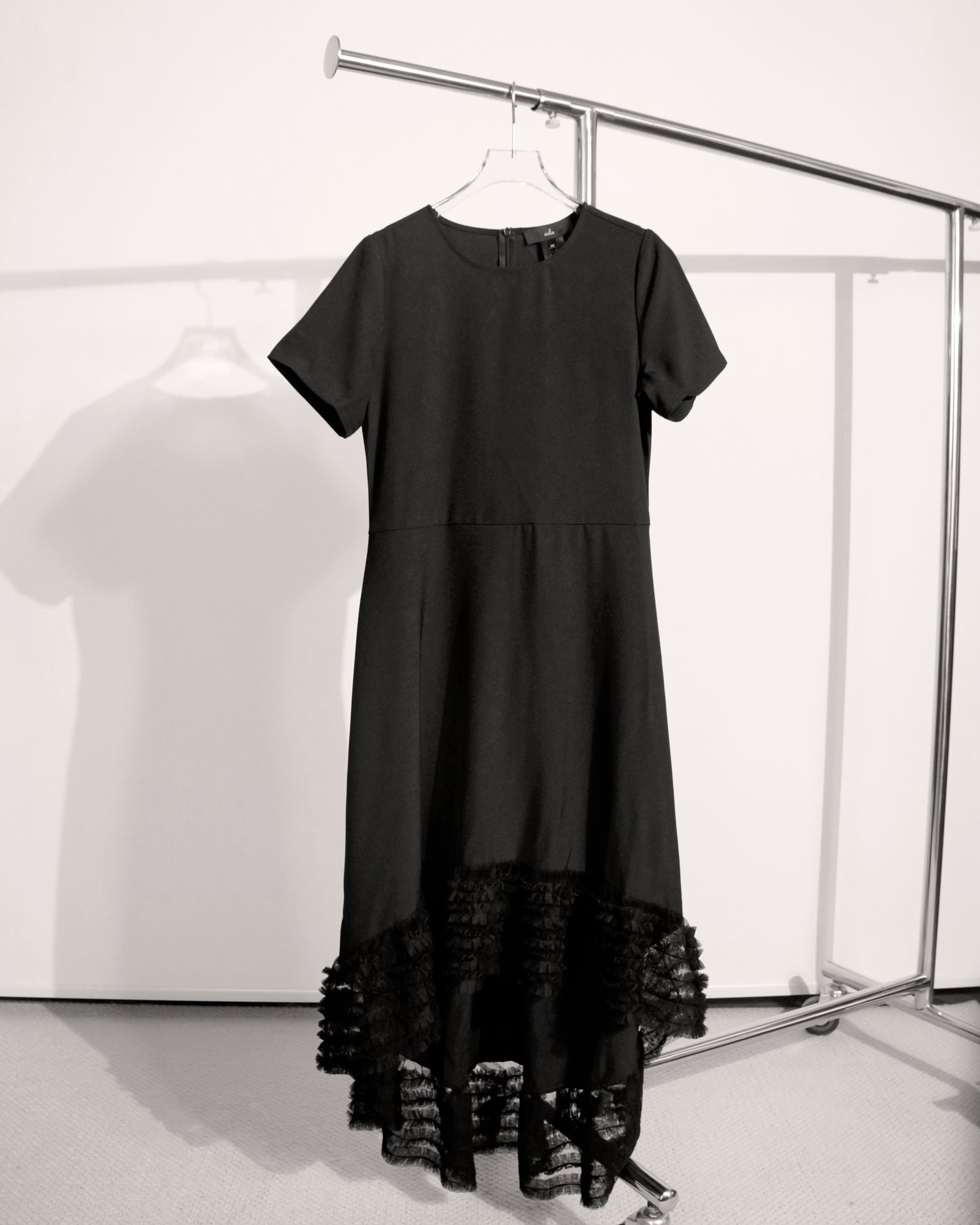 aalis ZONA mesh trimmed dress (Black)