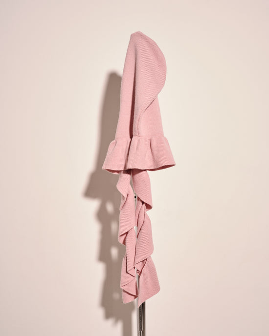 aalis LUBY ruffle hood scarf (Pink)