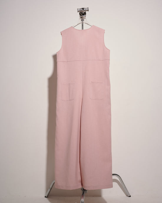 aalis MILANI 拉链细节连身裤（粉红色）