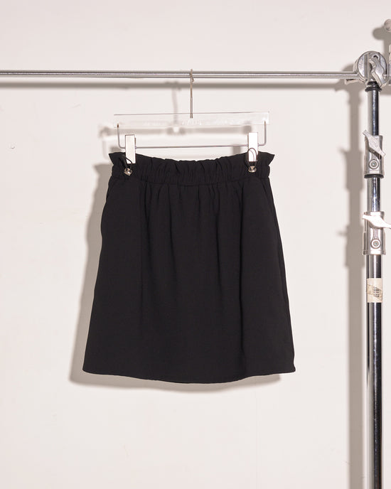 Load image into Gallery viewer, aalis ENSLEY drawstrings paperbag waist skirts (Black)
