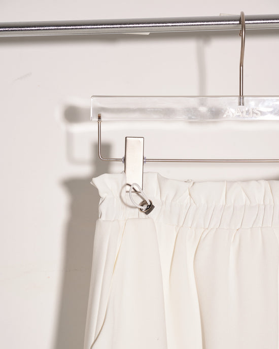 aalis ENSLEY drawstrings paperbag waist skirts (White)