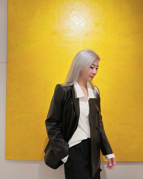 (Pre-order) aalis MONI leather blazer (Custom size)