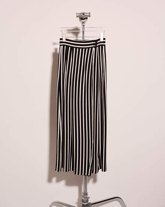 aalis CHERIE printed wide legs pants (Black white stripe)