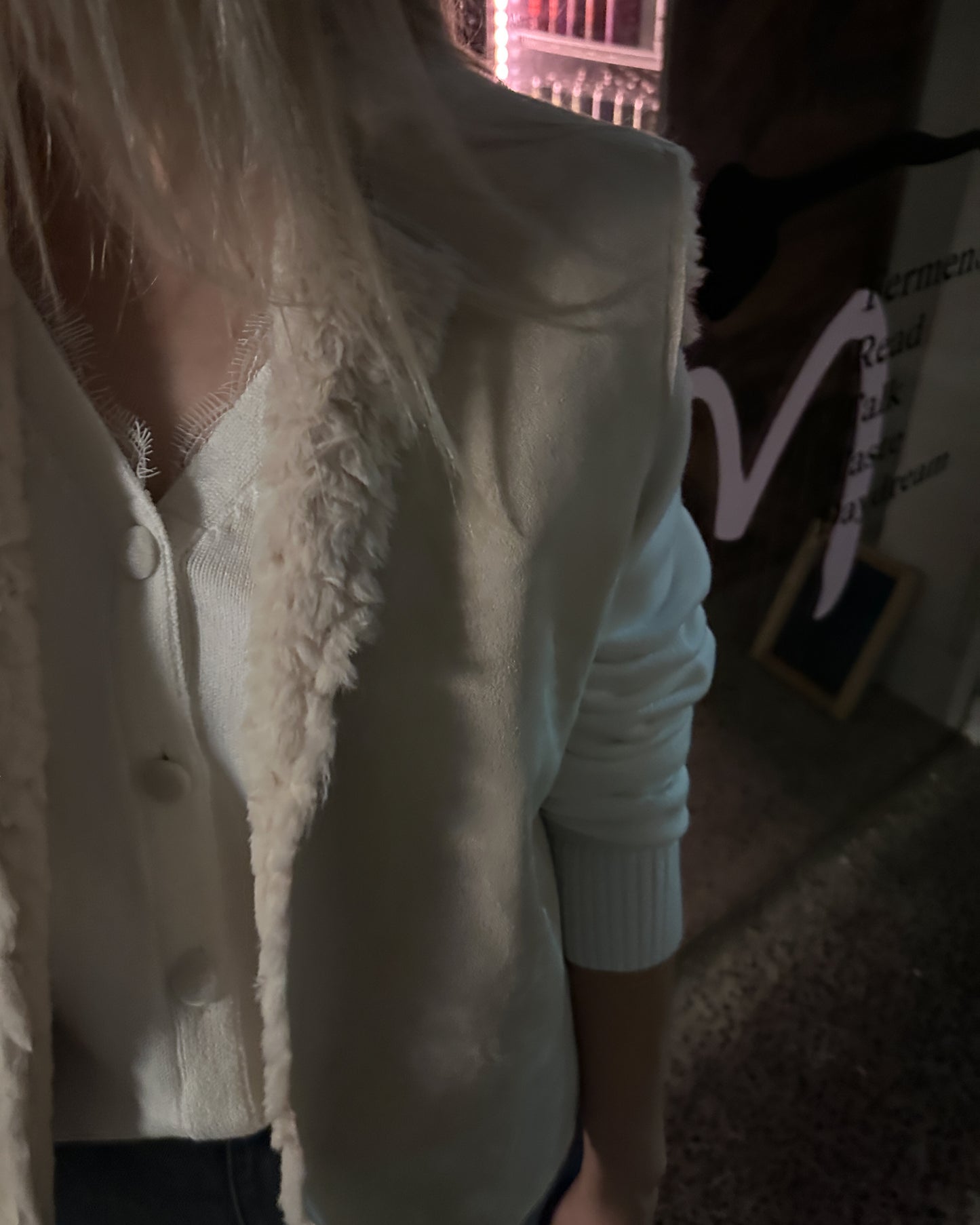 aalis KIMBER reversible faux fur vest (Light Beige)