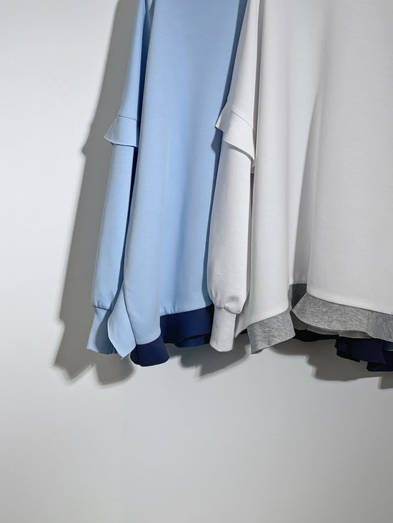 aalis CANVA ruffle detail sweater (Black)