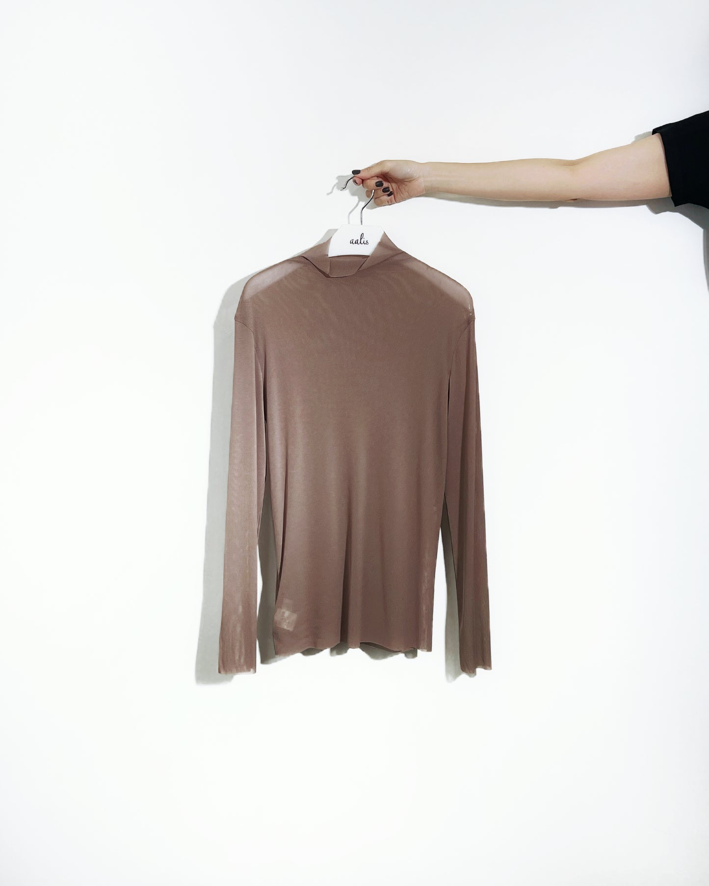 aalis RIVA NS FW25 mesh turtle neck top (Coco)