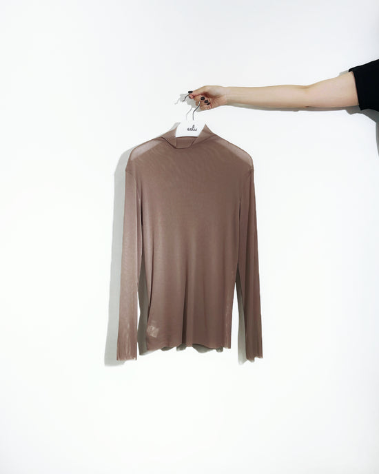 aalis RIVA NS FW25 mesh turtle neck top (Coco)