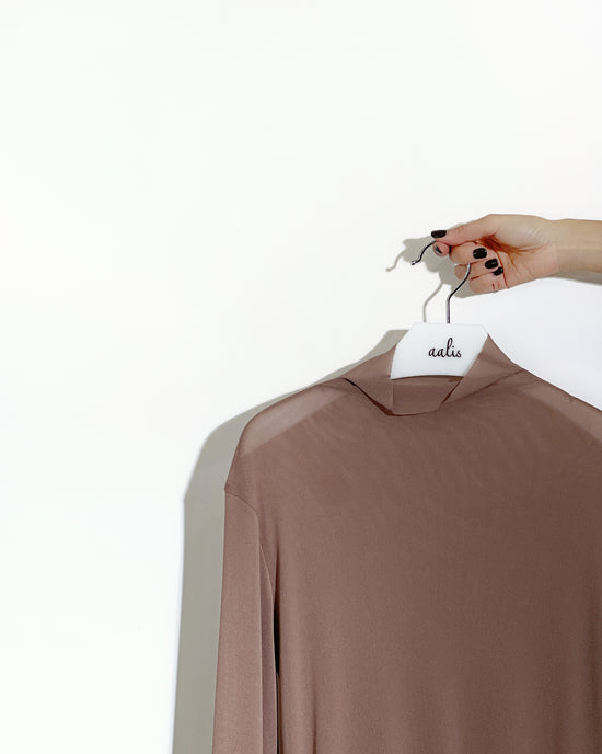 aalis RIVA NS FW25 mesh turtle neck top (Coco)