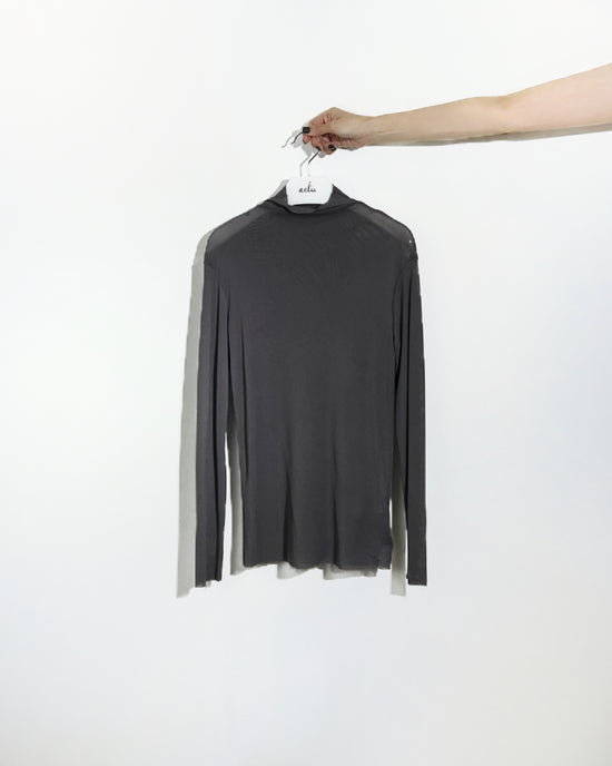 aalis RIVA NS FW25 mesh turtle neck top (Grey)