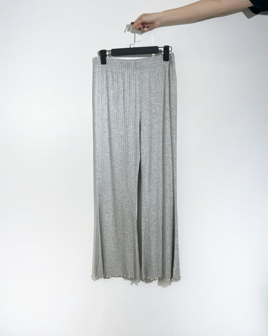 aalis DENIA FW25 ruffle hem pants (Light heather grey)