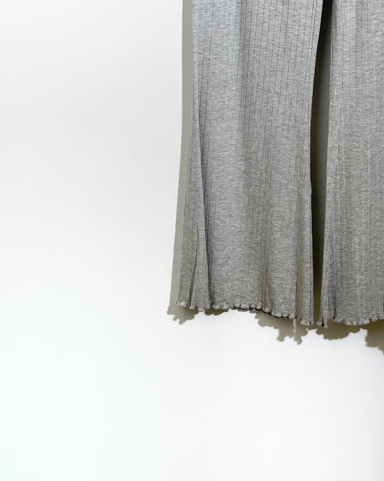 aalis DENIA FW25 ruffle hem pants (Light heather grey)