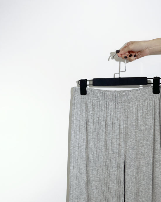 aalis DENIA FW25 ruffle hem pants (Light heather grey)