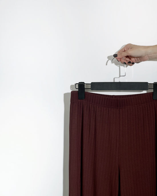 aalis DENIA FW25 ruffle hem pants (Brown)