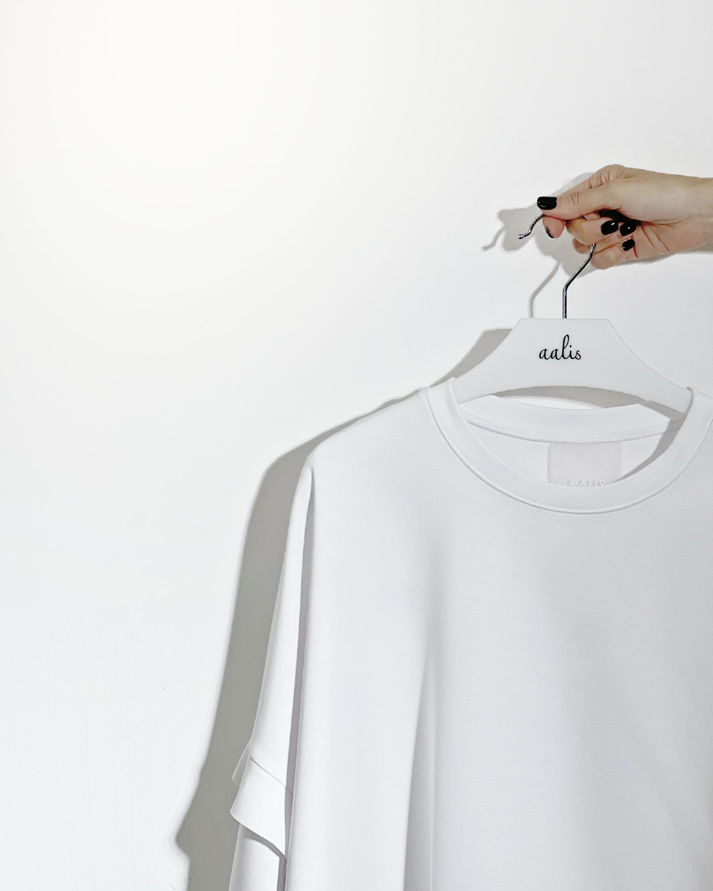 aalis CANVA ruffle detail sweater (White)