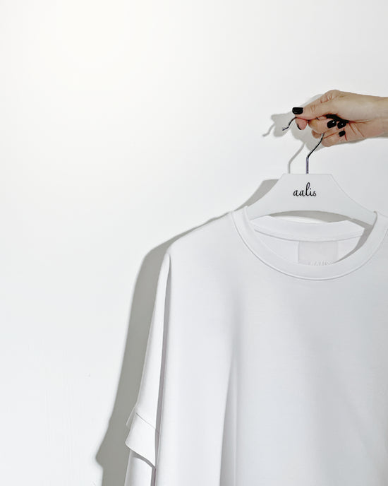 aalis CANVA ruffle detail sweater (White)