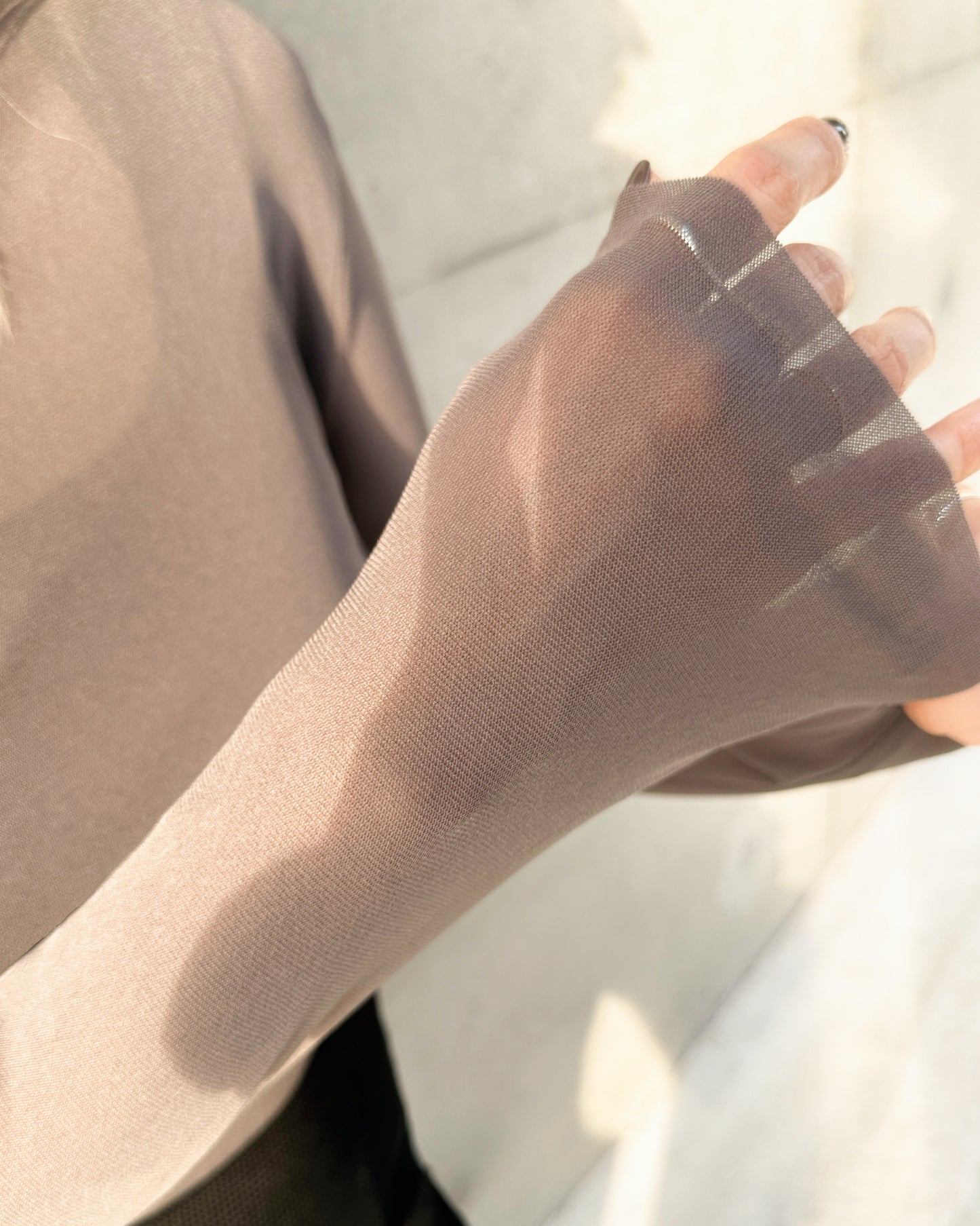 aalis RIVA NS FW25 mesh turtle neck top (Coco)