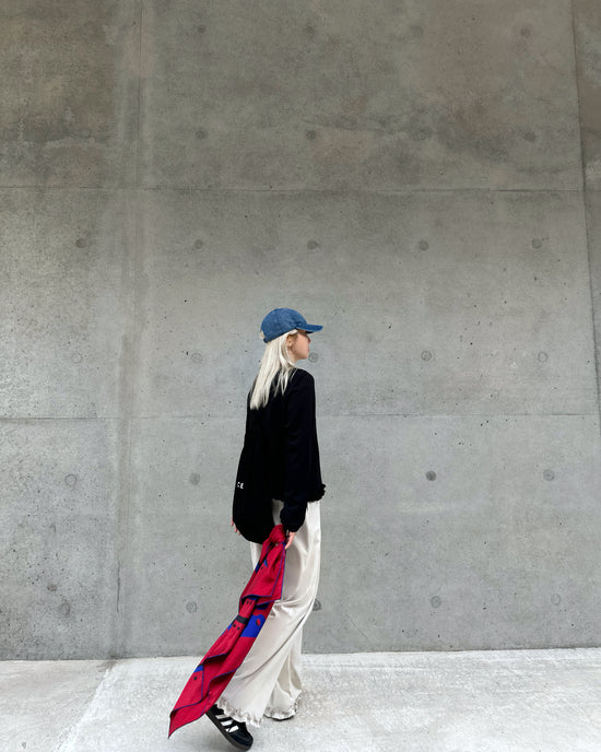 aalis LILIA ruffle hem track pants  (Lt Beige)