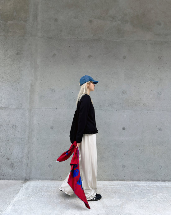 aalis LILIA ruffle hem track pants  (Lt Beige)