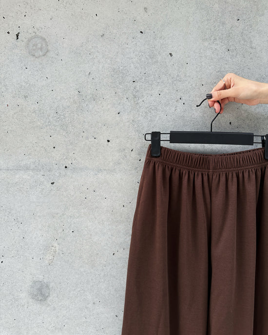 aalis LILIA ruffle hem track pants  (Brown)