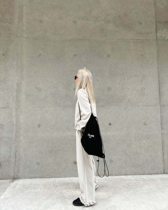 aalis LILY ruffle hem sweater (Lt Beige)