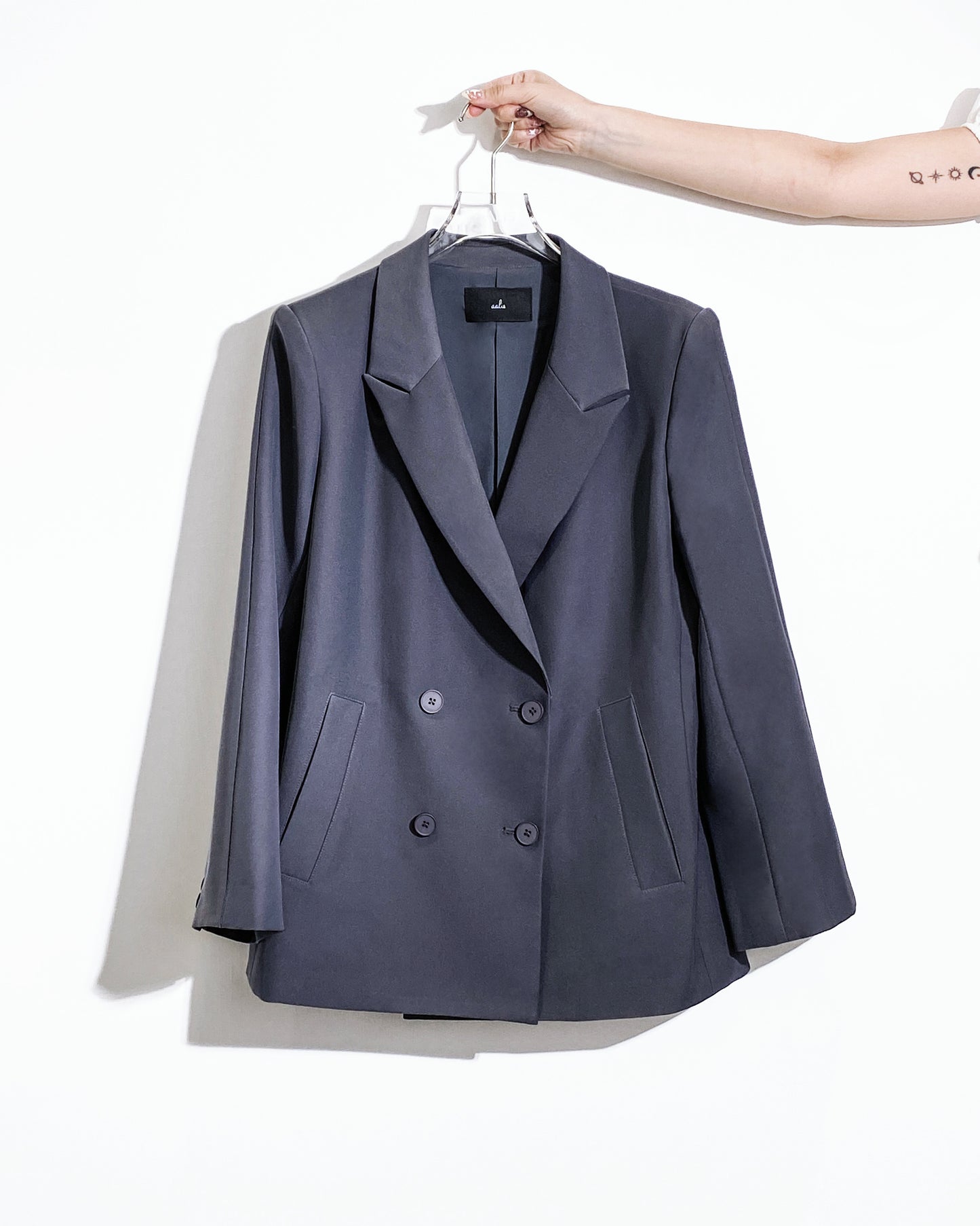 aalis GILLY slant pockets blazer (grey)