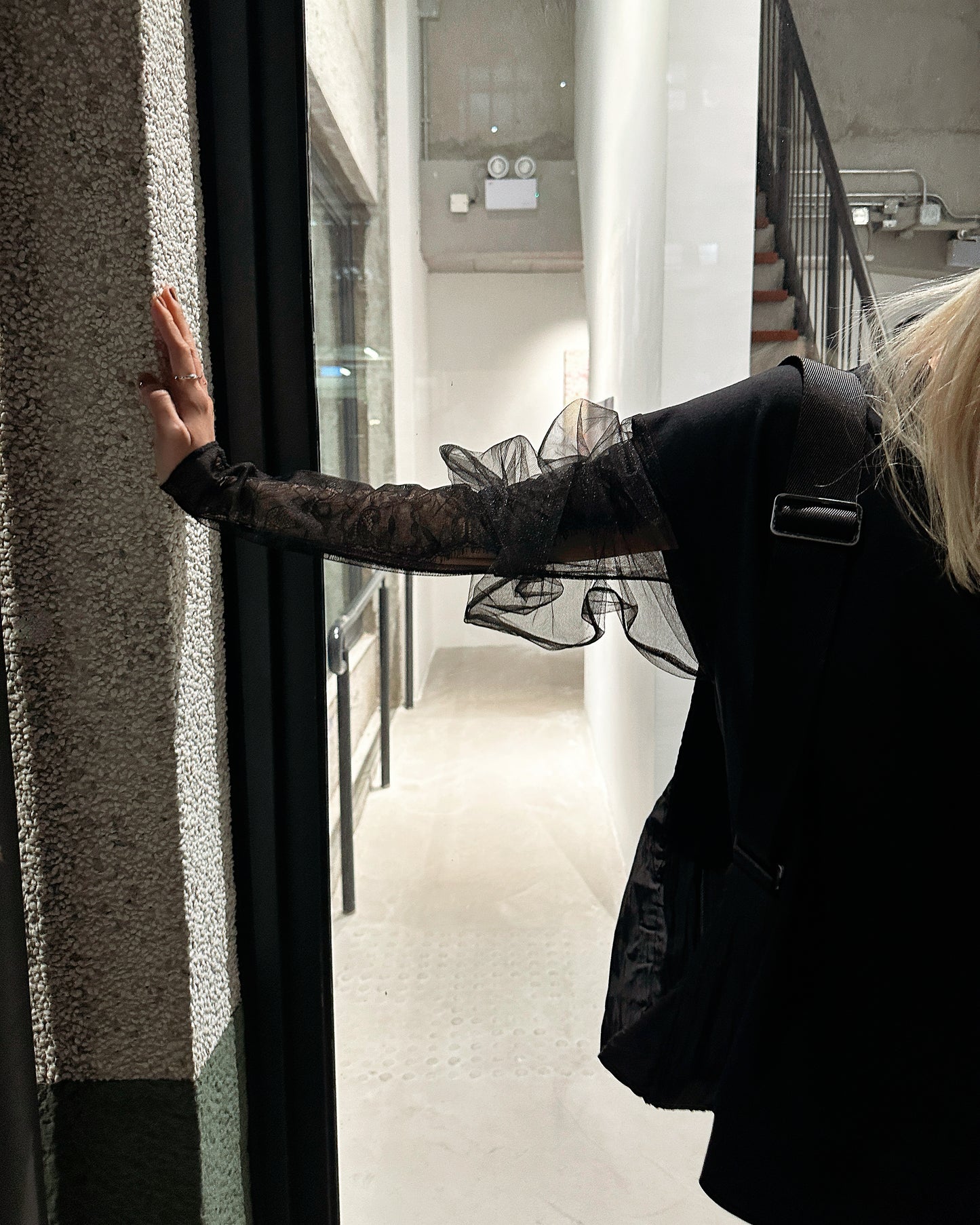 aalis EVANA FW25 lace top (Purple Grey)