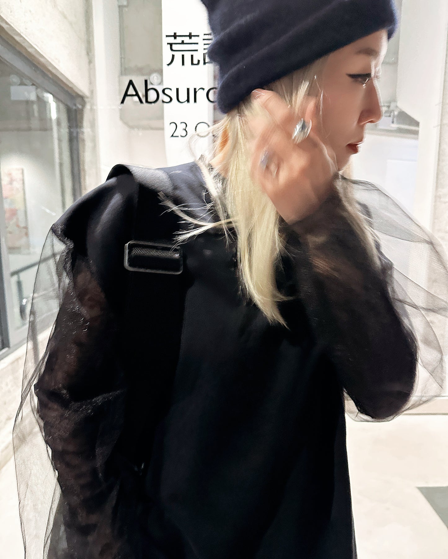 aalis EVANA FW25 lace top (Purple Grey)