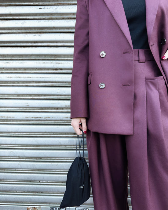 aalis DEMMA suiting straight leg pants (Plum 2)