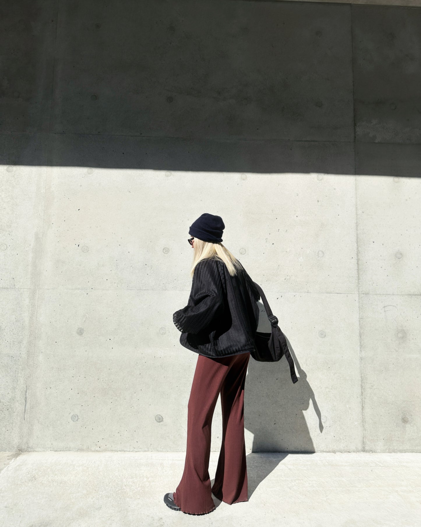 aalis ROMY leather detail 2-way jacket (Black)