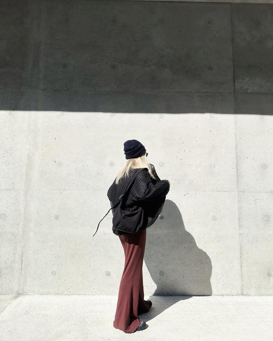 aalis ROMY leather detail 2-way jacket (Black)