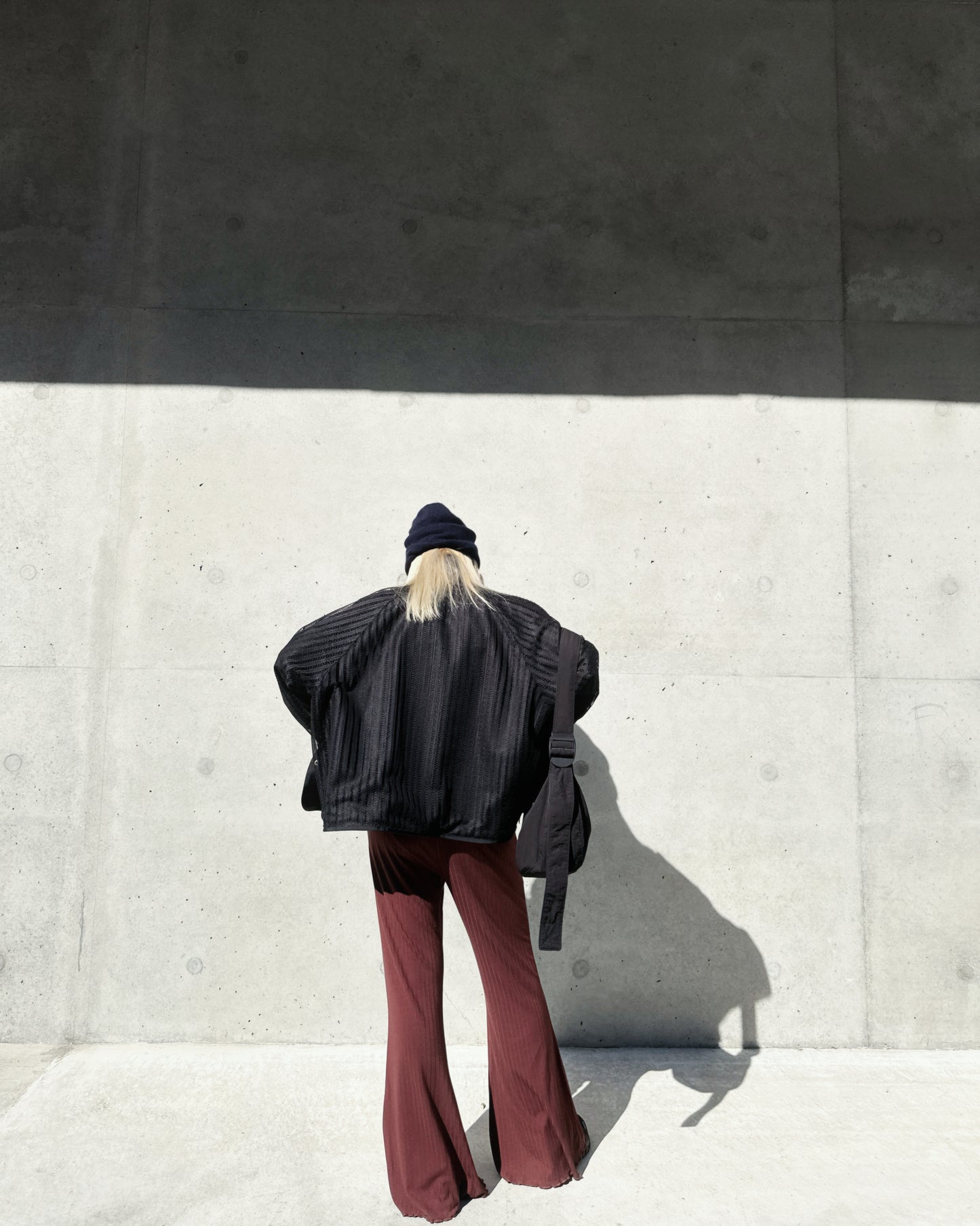 aalis DENIA FW25 ruffle hem pants (Brown)