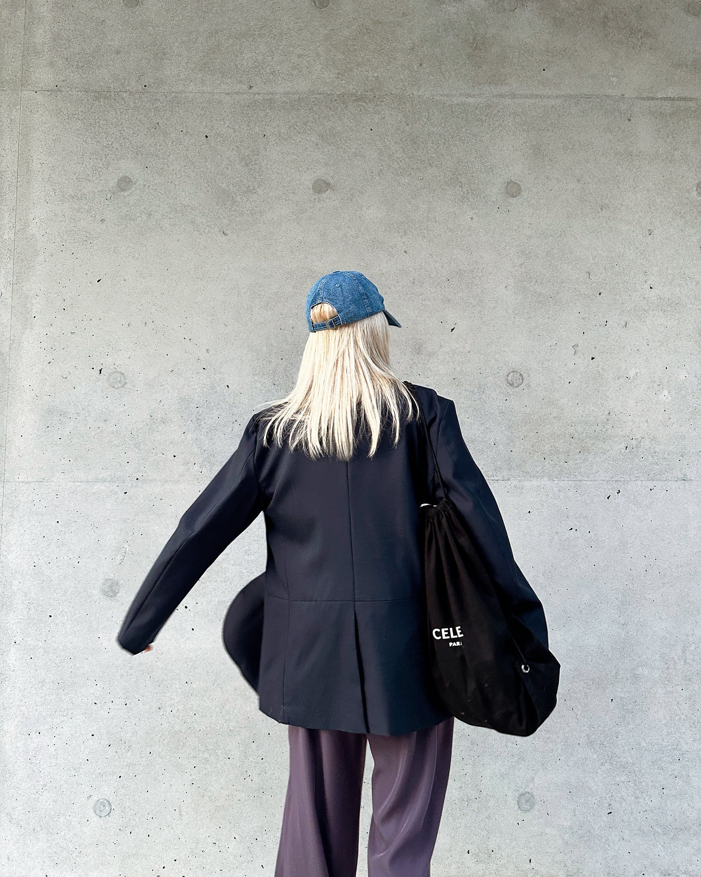 aalis DELLA FW25 oversized blazer (Navy)