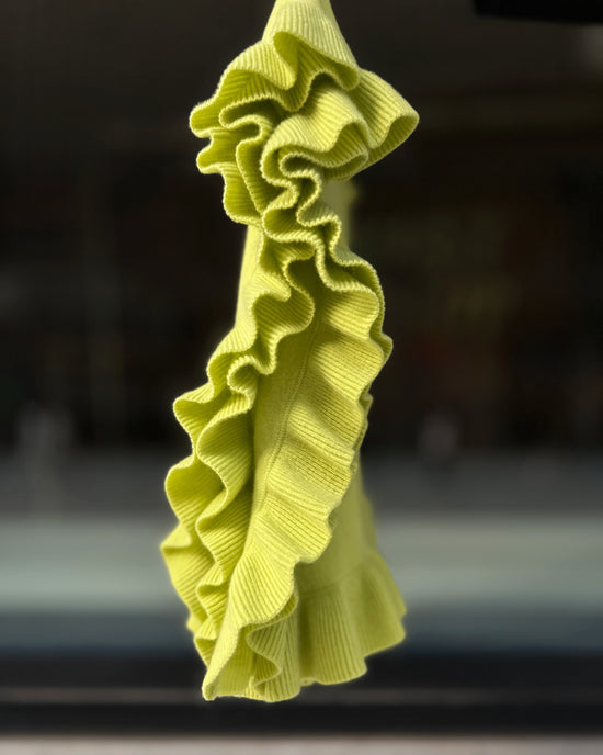 aalis LUCIE FW25 cashmere scarf (Neon Yellow)