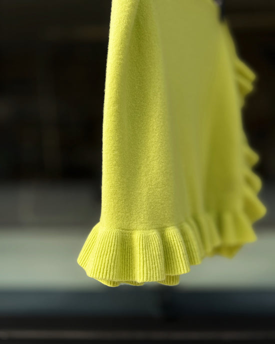 aalis LUCIE FW25 cashmere scarf (Neon Yellow)