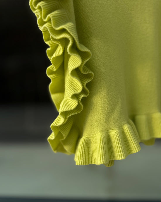 aalis LUCIE FW25 cashmere scarf (Neon Yellow)