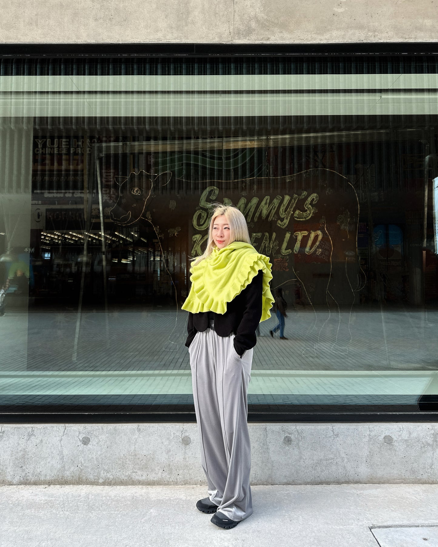 aalis IZZY velvet pants (Lt Grey)