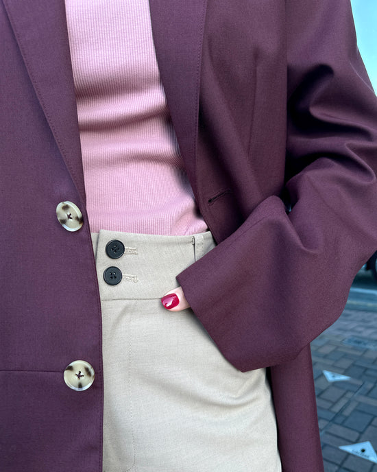aalis DELLA FW25 oversized blazer (Plum 2)