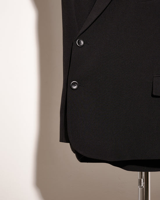 aalis ELMA side button detail oversized blazer vest (Black)