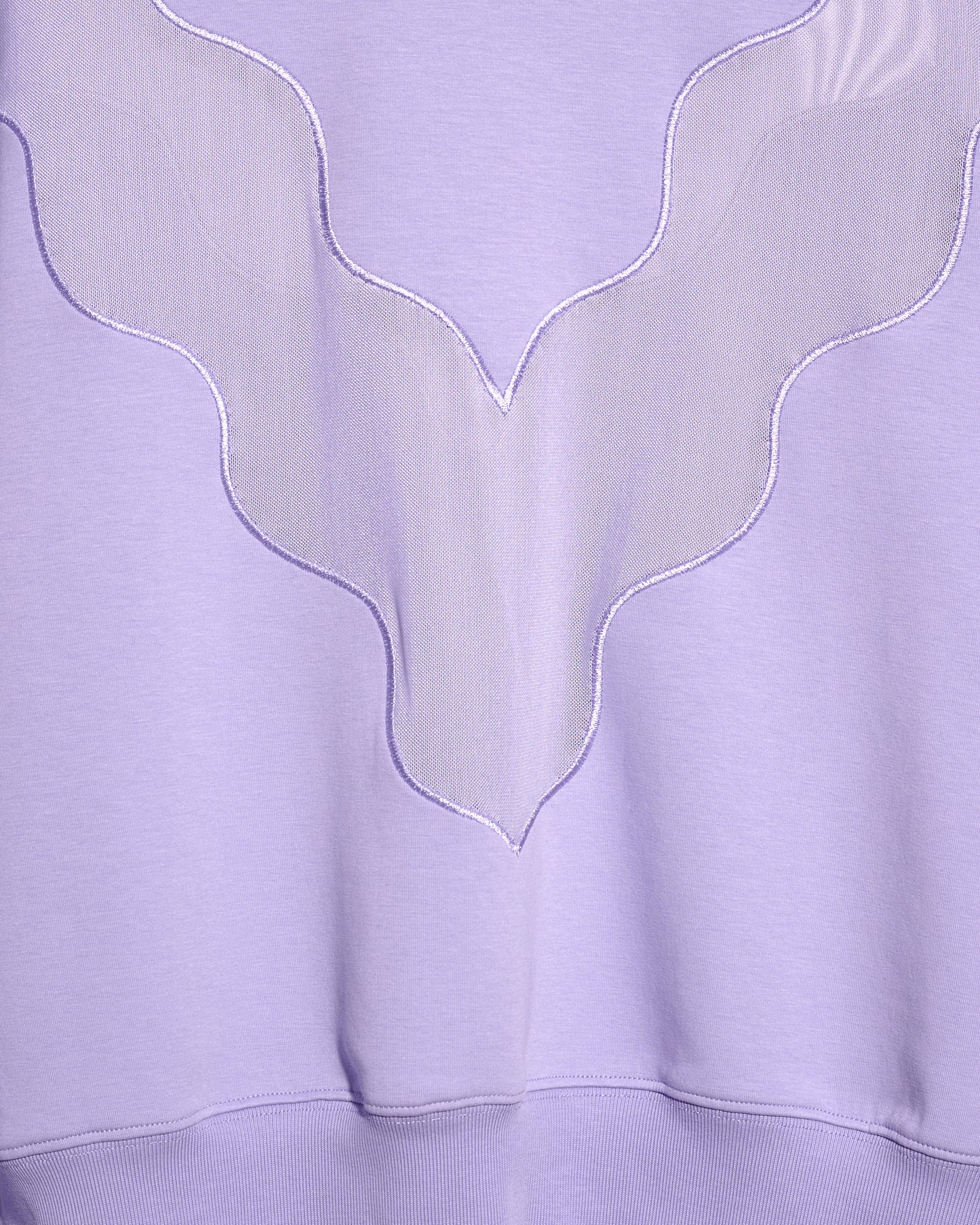 aalis OMIN V 字型刺绣套头衫（紫色）