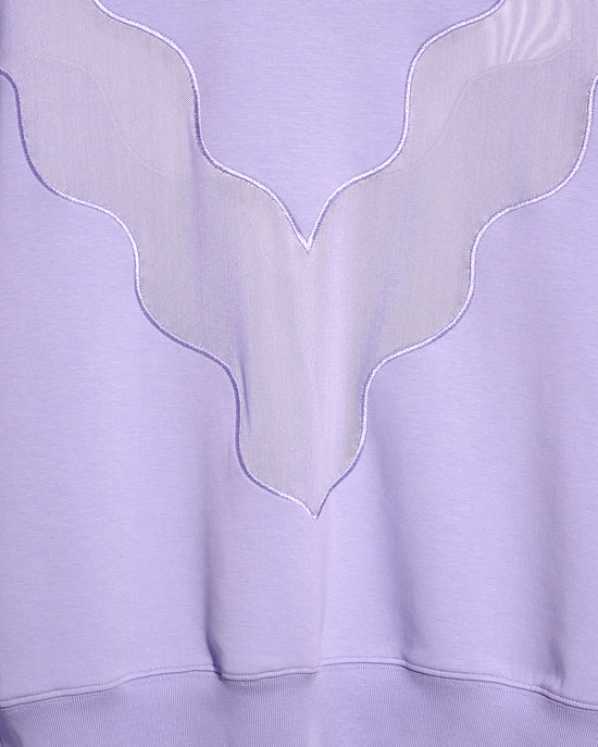 aalis OMIN V 字型刺绣套头衫（紫色）