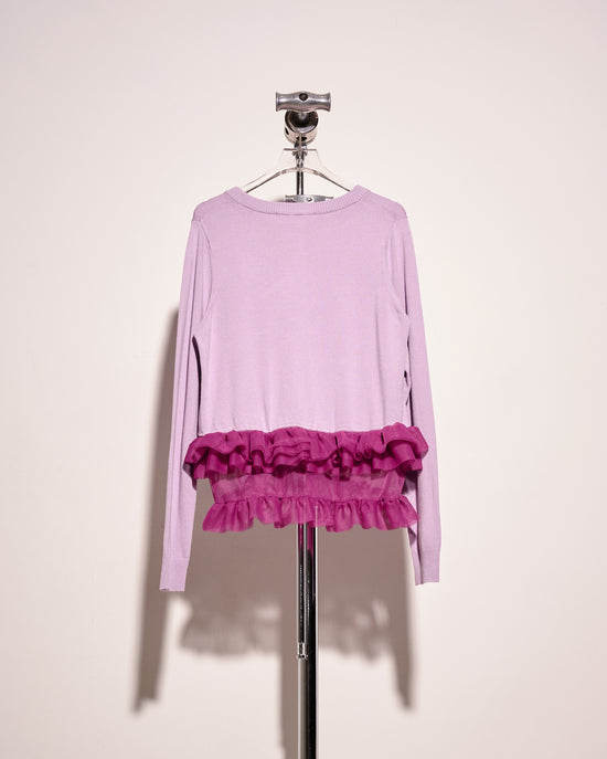 aalis ELIZA 双芭蕾短裙细节针织套头衫（粉色混色）