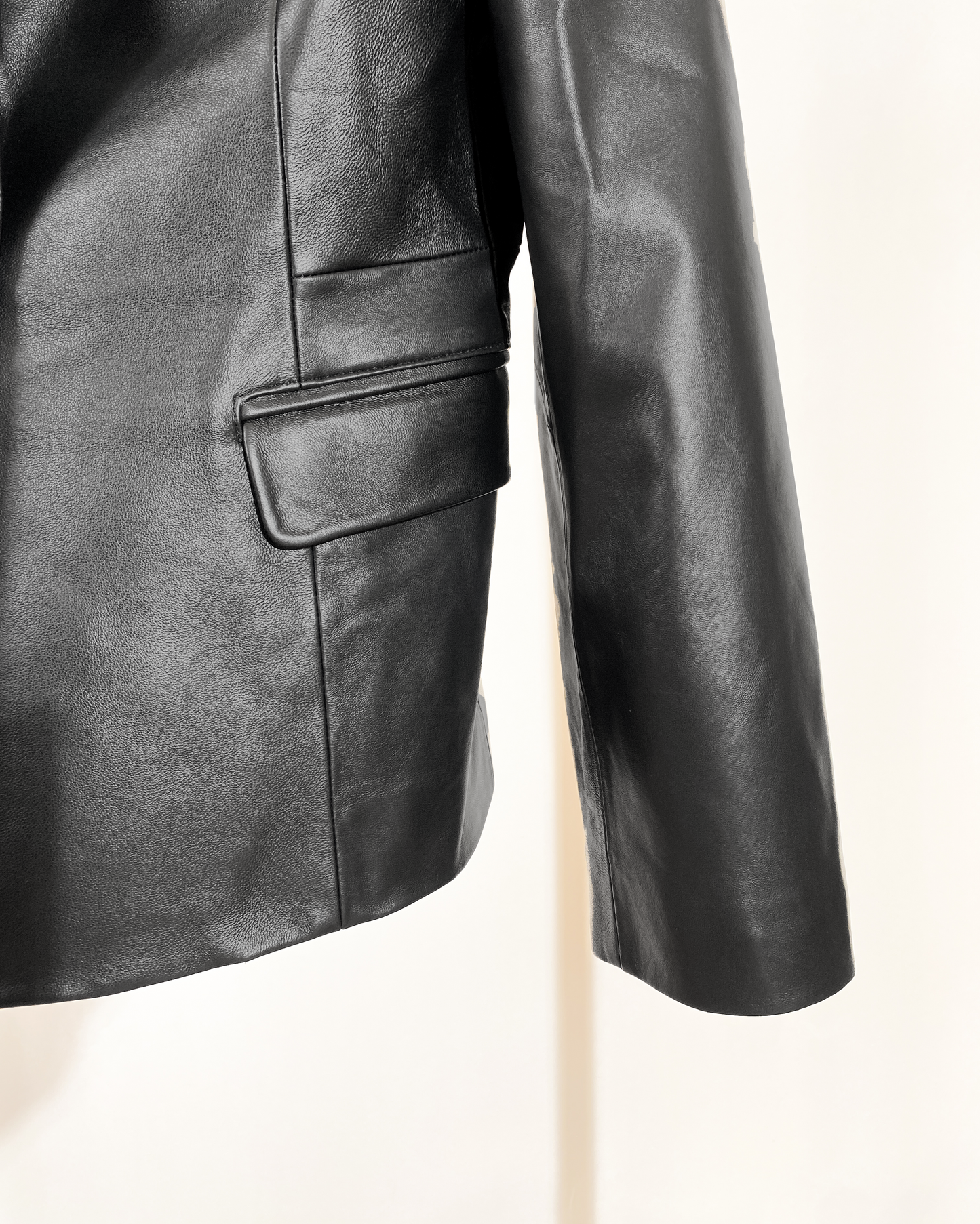 (Pre-order) aalis JETT elastic waist leather jacket (6 colours - Custom size)