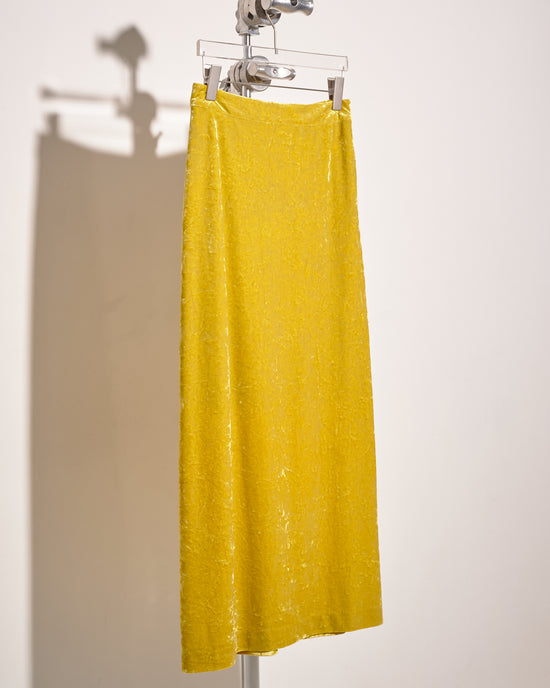 aalis SOFIA 丝绒加长半身裙（黄色）