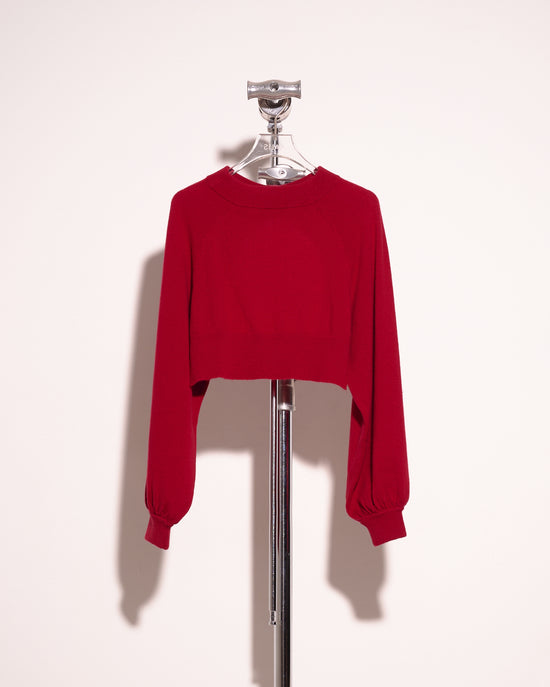 aalis MARTHA 短款针织袖毛衣（红色）