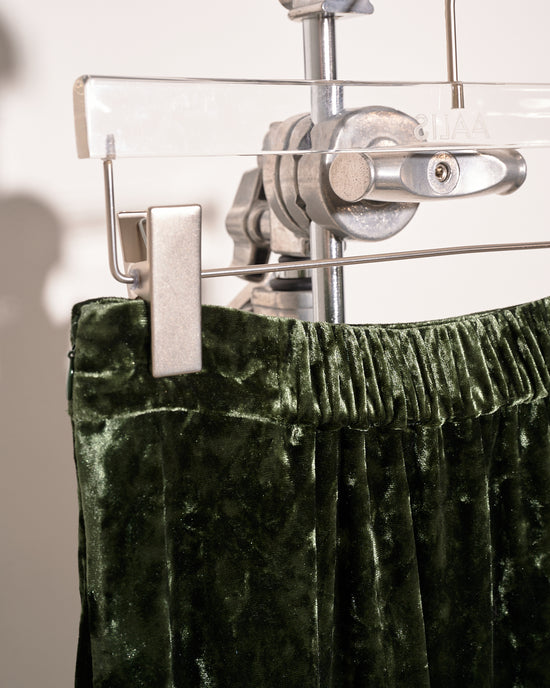 aalis SOFIJA velvet maxi skirt (Dark green)