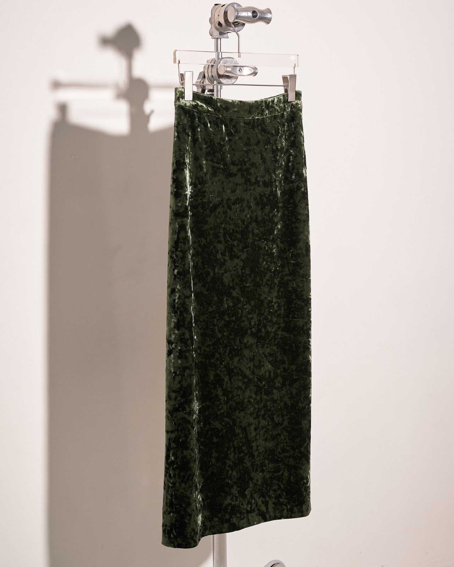 aalis SOFIA 丝绒加长半身裙（深绿色）