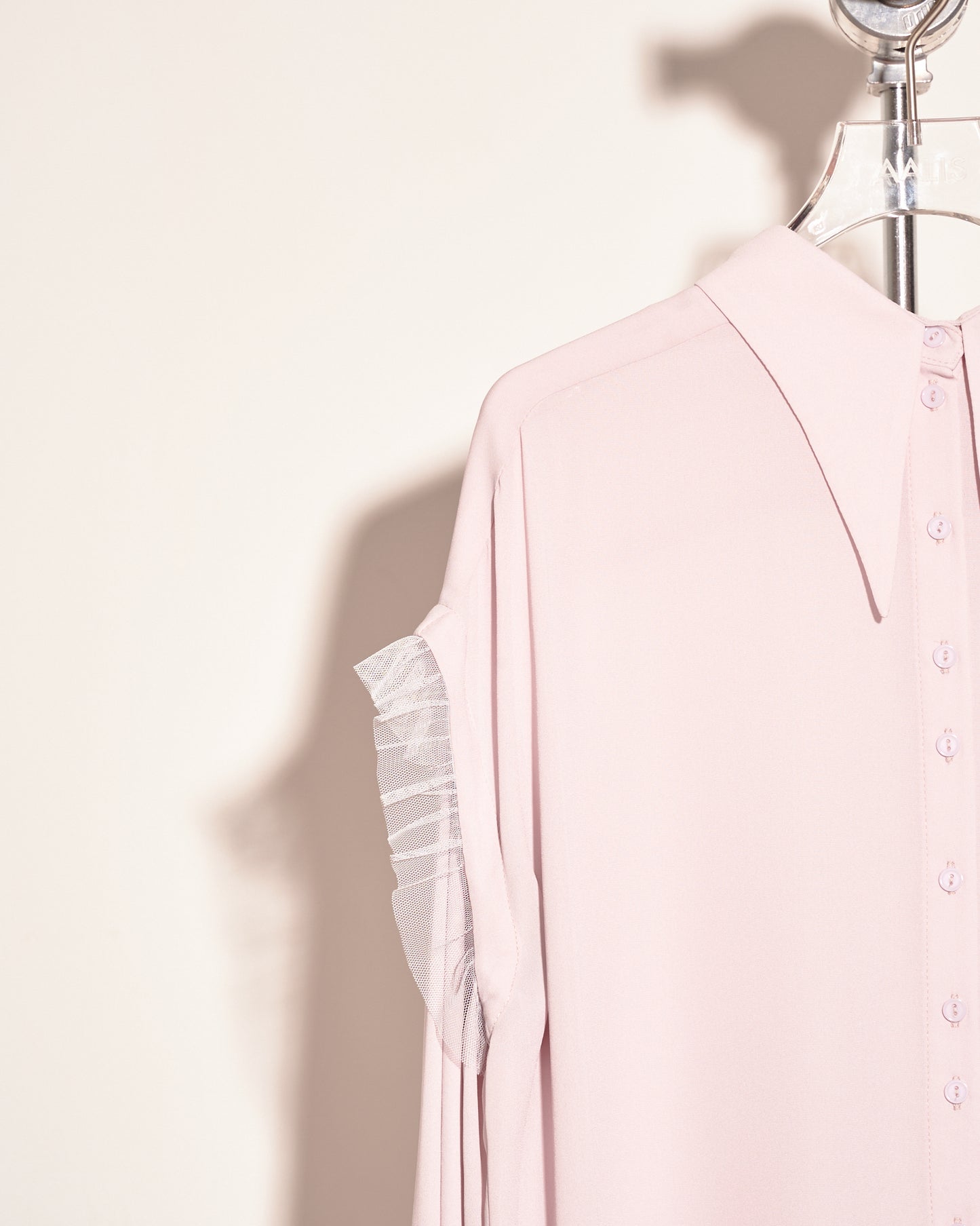 aalis FAIDA removable sleeves shirt (Pink)