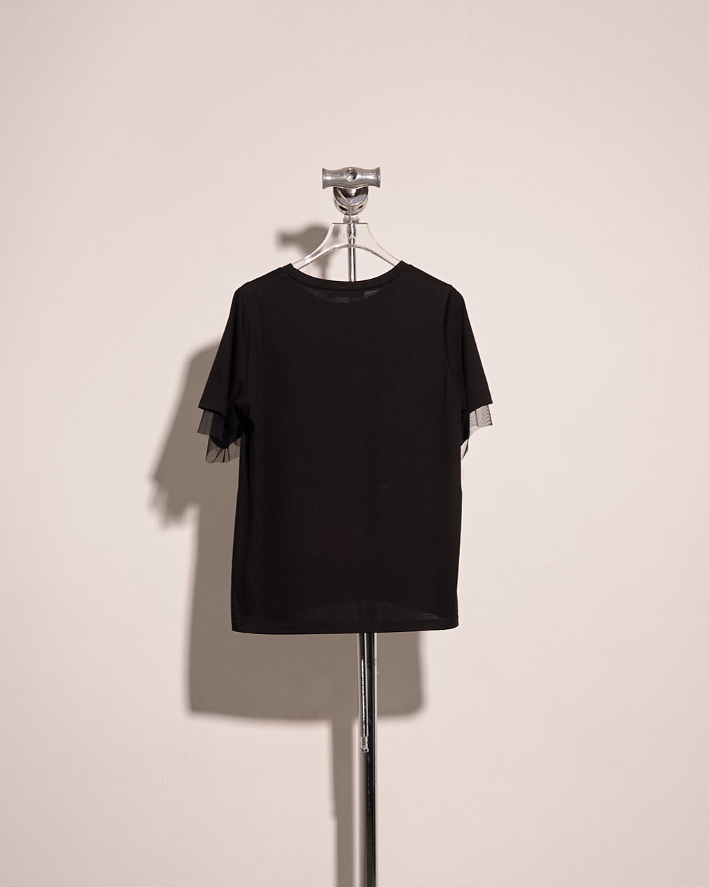 aalis PAOLA mesh inner layer SS tee (Black)