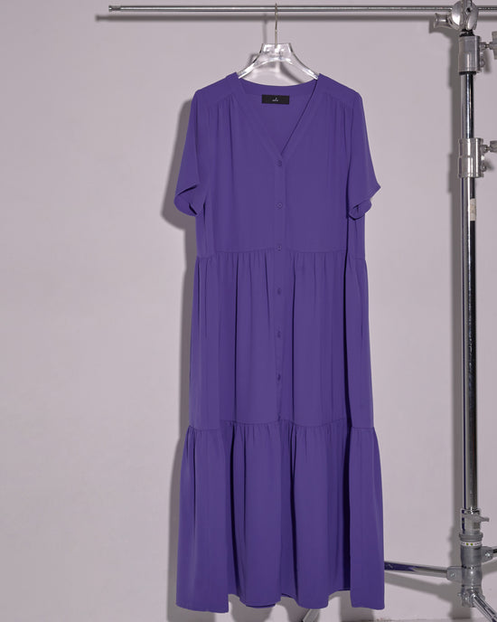aalis MATTI V 领长裙（紫色）