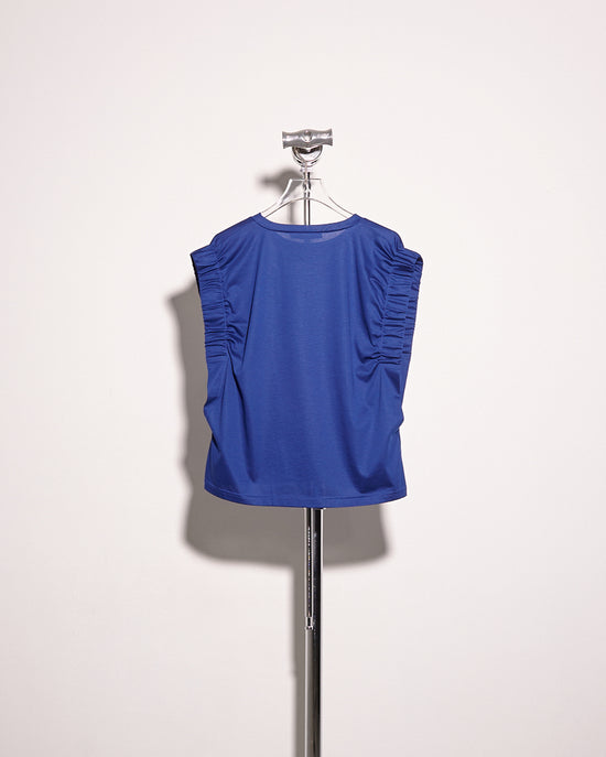 aalis BRIA elastic sleeves top (Electric blue)